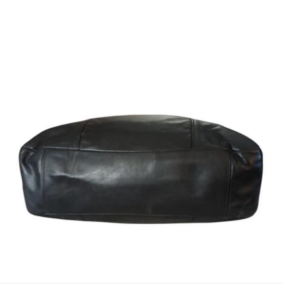 Coach Large Black Daisy Emma Tote Leather Shoulder Bag - Picture 4 of 14